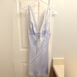 Princess Polly NOURISH MINI DRESS BLUE. Size 4. NWOT.